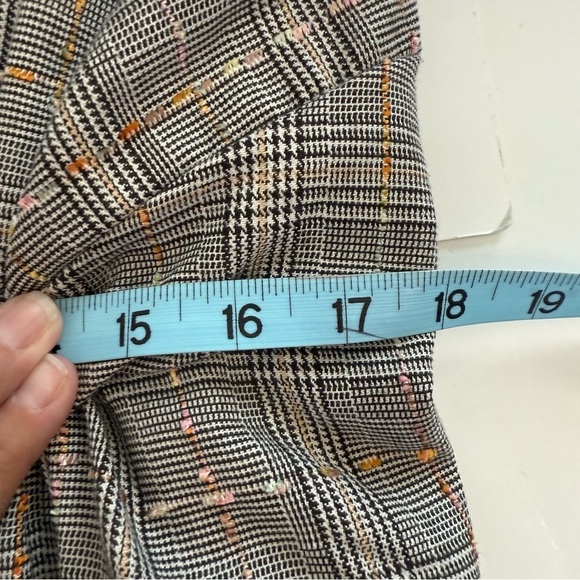 Anthropologie Maeve Reese Plaid Midi Black Dress Sleeveless Academia Size 14 - Picture 15 of 16